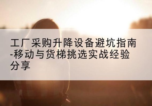 勐腊移动式升降机怎么选-工厂采购升降设备避坑指南-移动与货梯挑选实战经验分享
